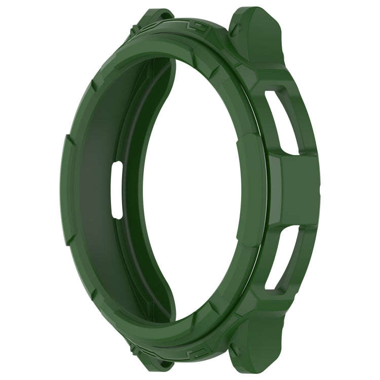 For Samsung Galaxy Watch 6 Classic 43mm Rotating Ring  + TPU Armor Watch Protective Case(Green)