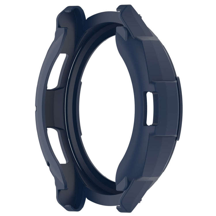 For Samsung Galaxy Watch 6 Classic 47mm Rotating Ring  + TPU Armor Watch Protective Case(Blue)