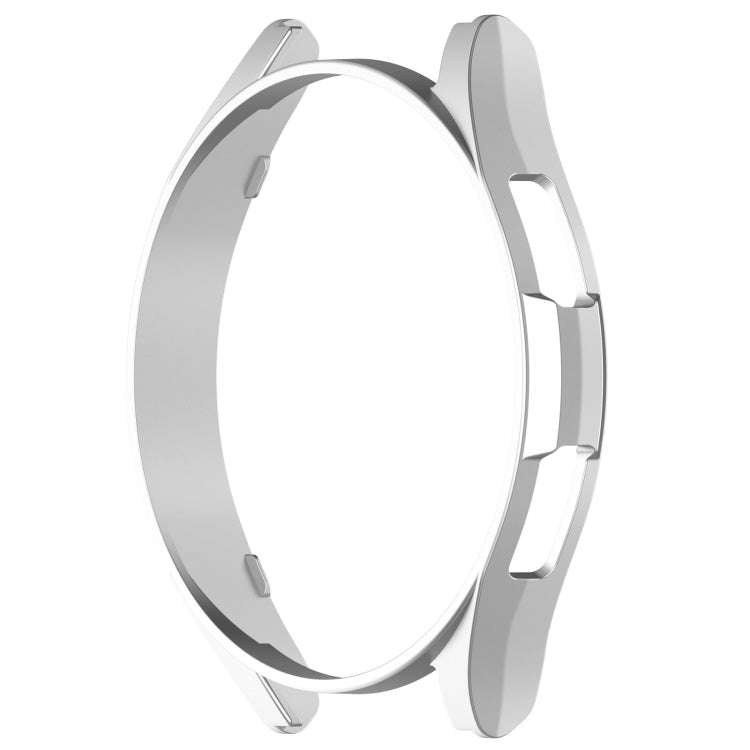 For Samsung Galaxy Watch 6 Classic 43mm Half Coverage Hollow PC Watch Protective Case(Silver)