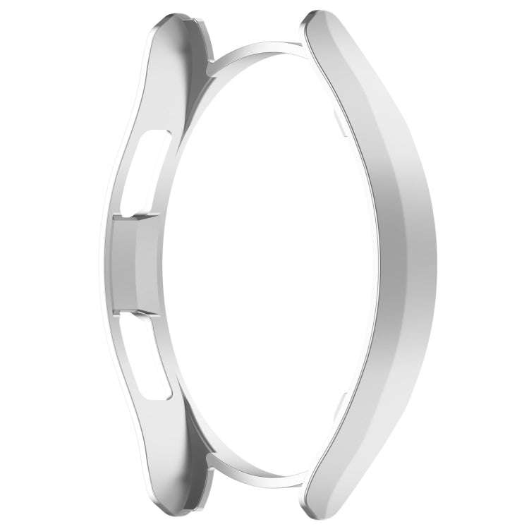 For Samsung Galaxy Watch 6 Classic 43mm Half Coverage Hollow PC Watch Protective Case(Silver)