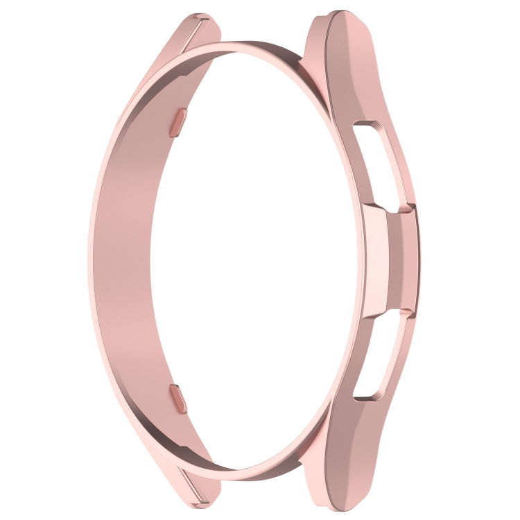 For Samsung Galaxy Watch 6 Classic 47mm Half Coverage Hollow PC Watch Protective Case(Rose Gold)
