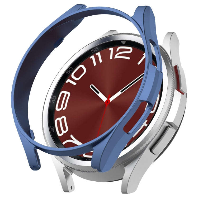 For Samsung Galaxy Watch 6 Classic 47mm Half Coverage Hollow PC Watch Protective Case(Blue)