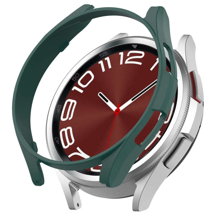 For Samsung Galaxy Watch 6 Classic 47mm Half Coverage Hollow PC Watch Protective Case(Green)