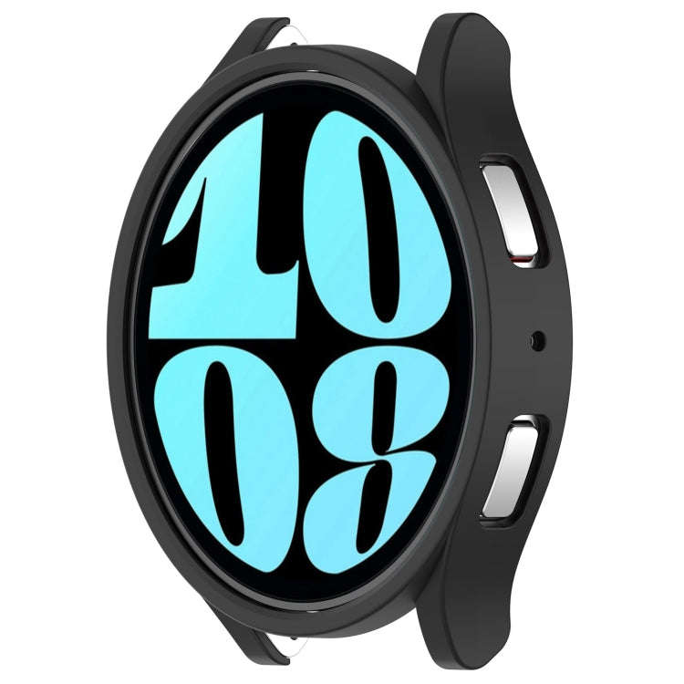 For Samsung Galaxy Watch 6 40mm Half Coverage Hollow PC Watch Protective Case(Black)