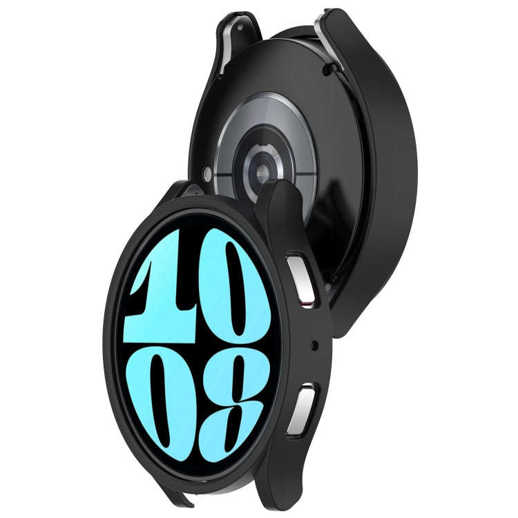 For Samsung Galaxy Watch 6 40mm Half Coverage Hollow PC Watch Protective Case(Black)