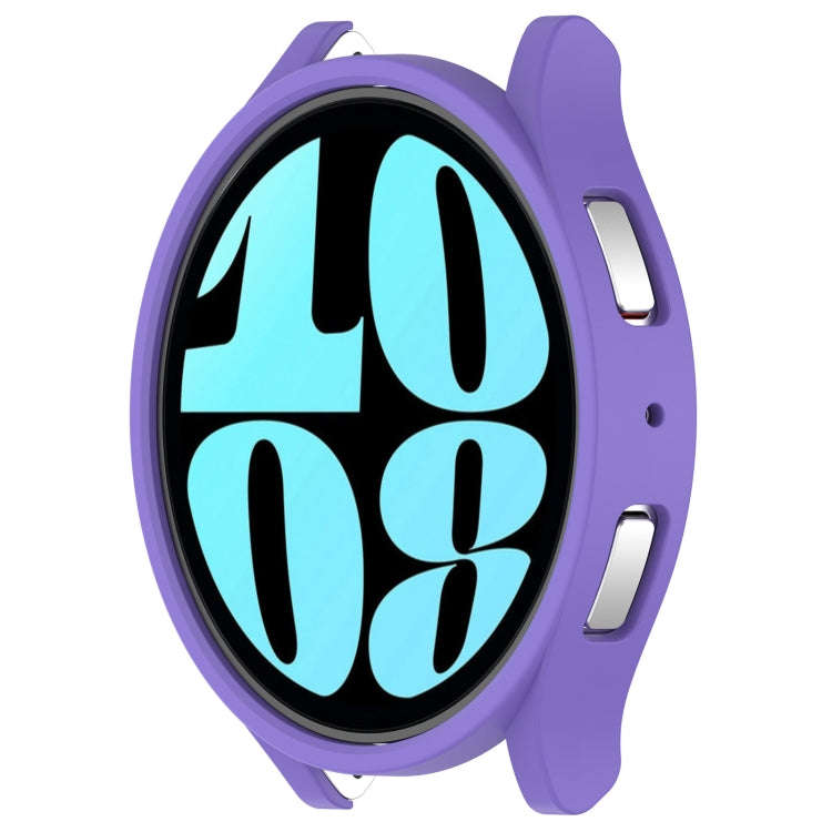 For Samsung Galaxy Watch 6 40mm Half Coverage Hollow PC Watch Protective Case(Purple)