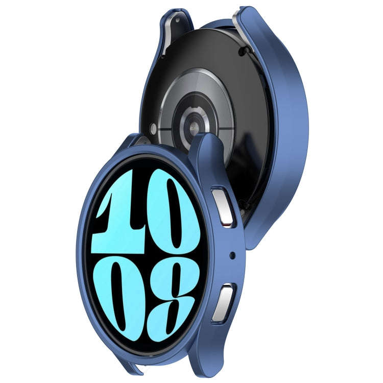 For Samsung Galaxy Watch 6 40mm Half Coverage Hollow PC Watch Protective Case(Midnight Blue)