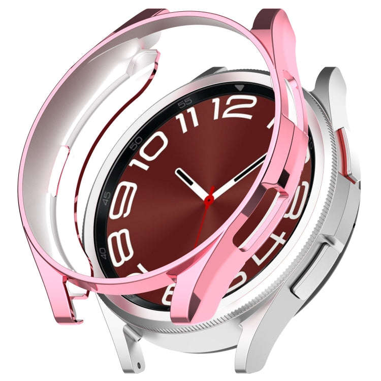 For Samsung Galaxy Watch6 Classic 47mm Electroplated TPU Half Pack Hollow Watch Protective Case(P...
