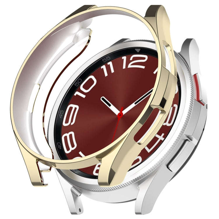For Samsung Galaxy Watch6 Classic 47mm Electroplated TPU Half Pack Hollow Watch Protective Case(G...