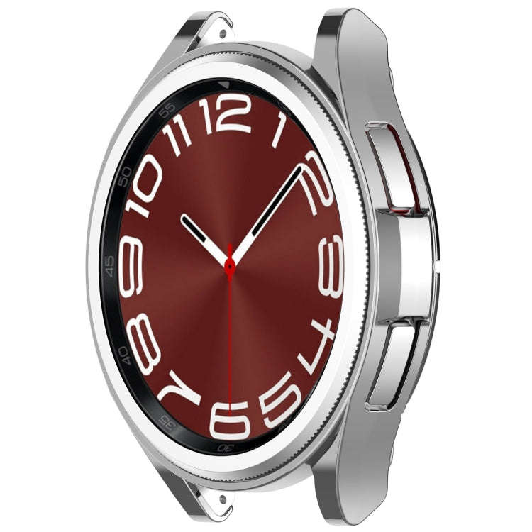 For Samsung Galaxy Watch6 Classic 43mm Electroplated TPU Half Pack Hollow Watch Protective Case(S...