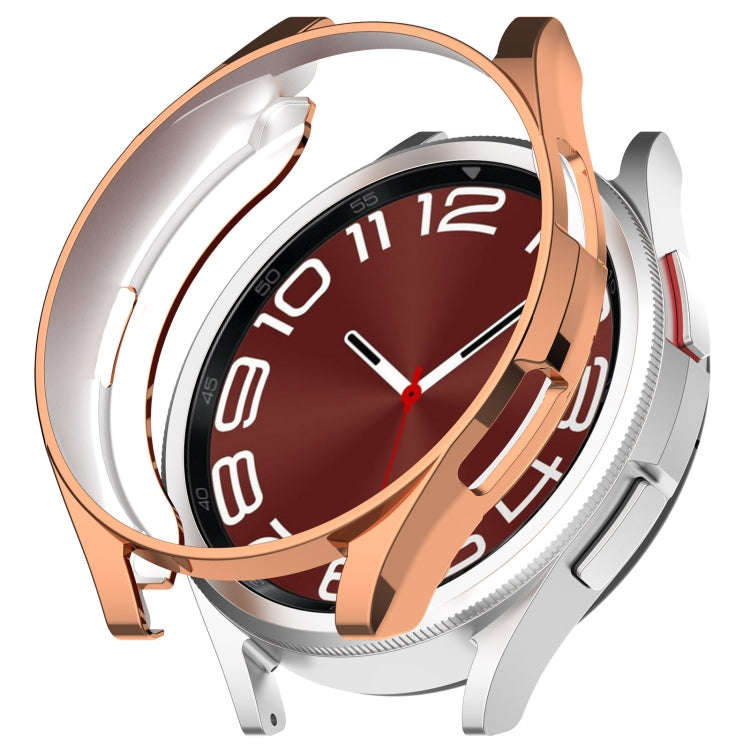 For Samsung Galaxy Watch6 Classic 43mm Electroplated TPU Half Pack Hollow Watch Protective Case(R...