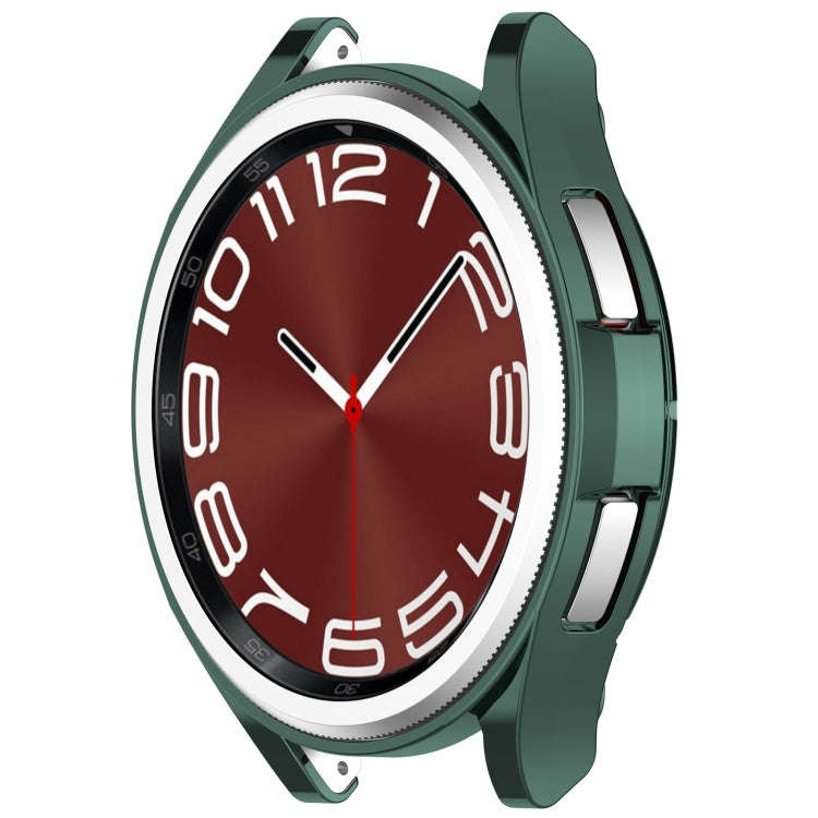 For Samsung Galaxy Watch6 Classic 43mm Electroplated TPU Half Pack Hollow Watch Protective Case(G...