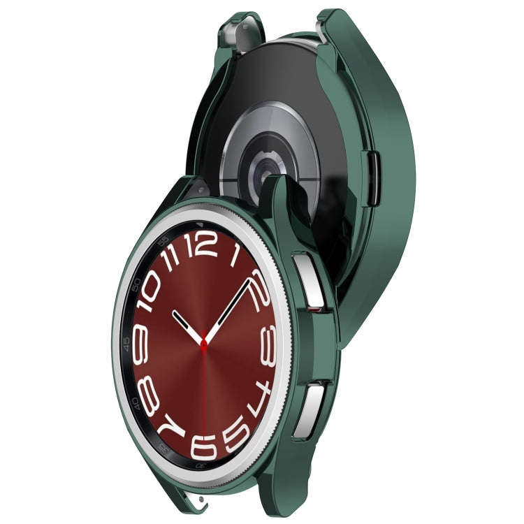 For Samsung Galaxy Watch6 Classic 43mm Electroplated TPU Half Pack Hollow Watch Protective Case(G...