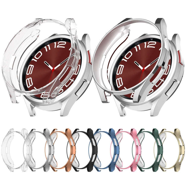 For Samsung Galaxy Watch6 Classic 43mm Electroplated TPU Half Pack Hollow Watch Protective Case(R...