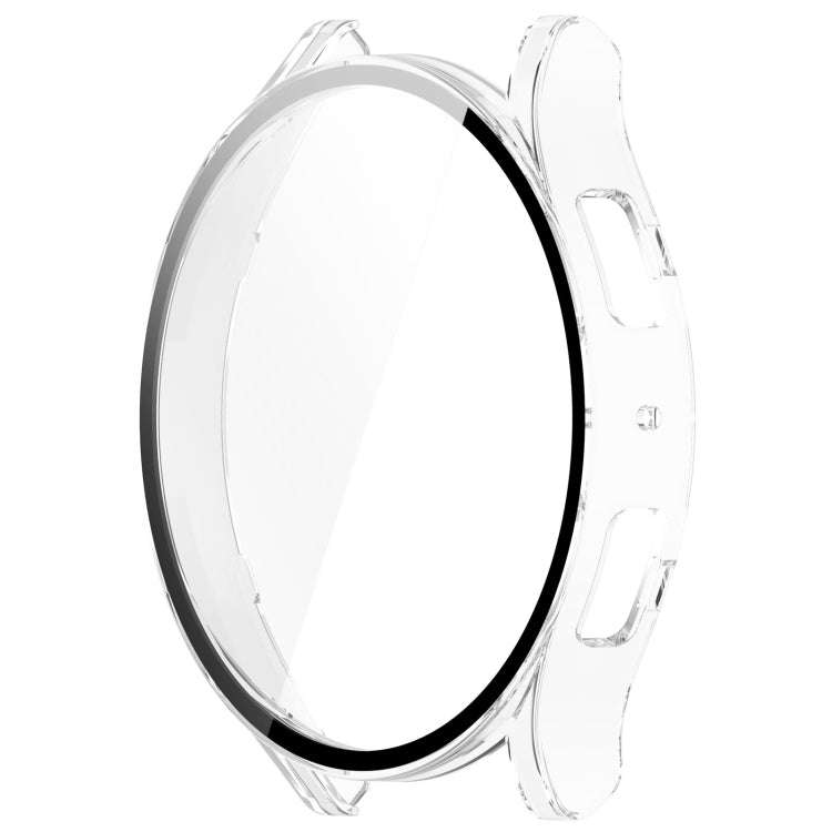 For Samsung Galaxy Watch6 44mm PC + Tempered Film Integrated Watch Protective Case(Transparent)