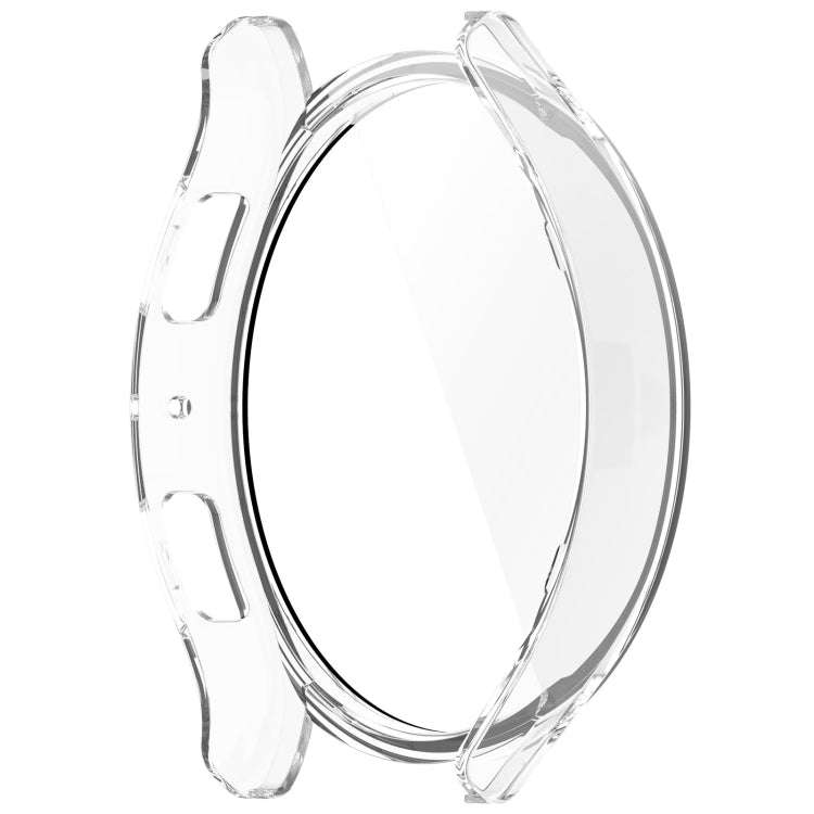 For Samsung Galaxy Watch6 44mm PC + Tempered Film Integrated Watch Protective Case(Transparent)
