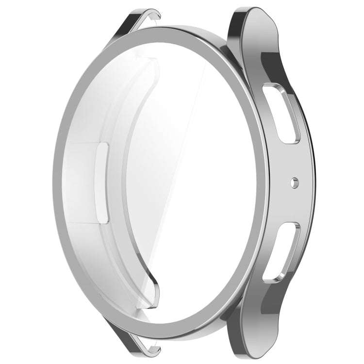 For Samsung Galaxy Watch6 40mm Full Coverage TPU Electroplated Watch Protective Case(Silver)