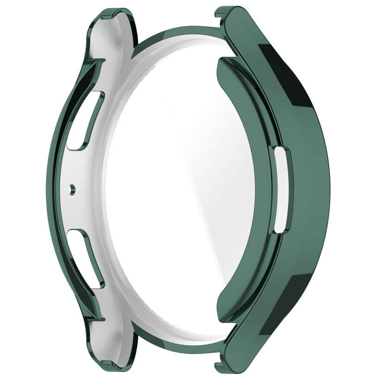 For Samsung Galaxy Watch6 40mm Full Coverage TPU Electroplated Watch Protective Case(Green)