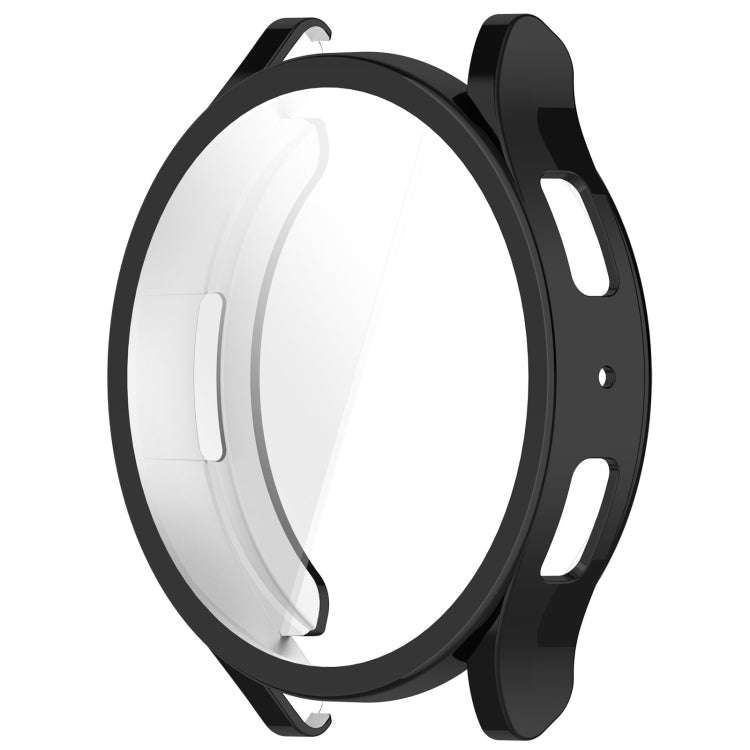 For Samsung Galaxy Watch6 44mm Full Coverage TPU Electroplated Watch Protective Case(Black)