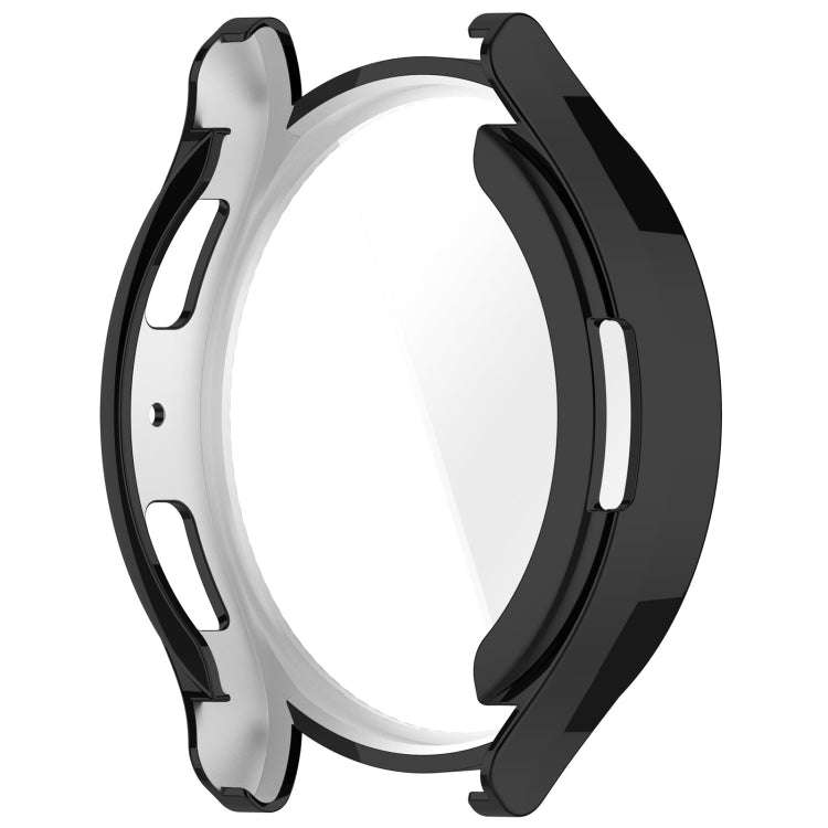For Samsung Galaxy Watch6 44mm Full Coverage TPU Electroplated Watch Protective Case(Black)
