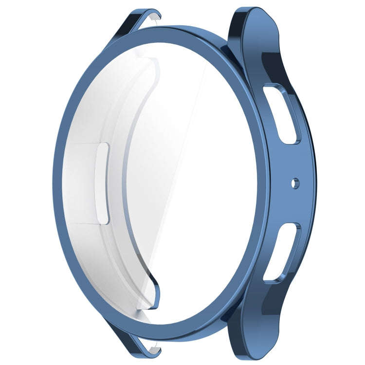 For Samsung Galaxy Watch6 44mm Full Coverage TPU Electroplated Watch Protective Case(Blue)