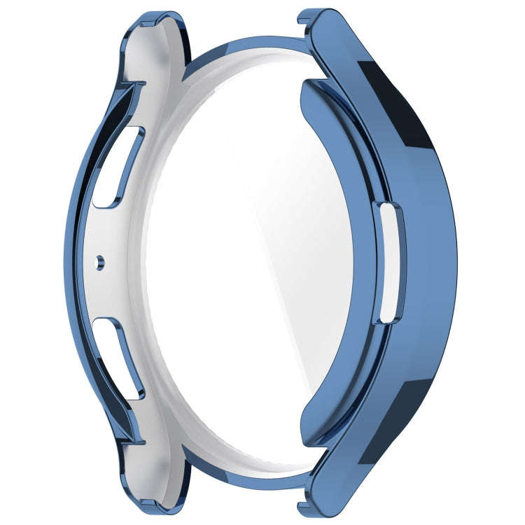 For Samsung Galaxy Watch6 44mm Full Coverage TPU Electroplated Watch Protective Case(Blue)