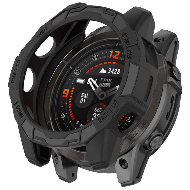 For Garmin Epix Pro / Epix Pro Gen 2 42mm / Fenix 7S / 7S Pro Armored TPU Half Wrapped Watch Prot...