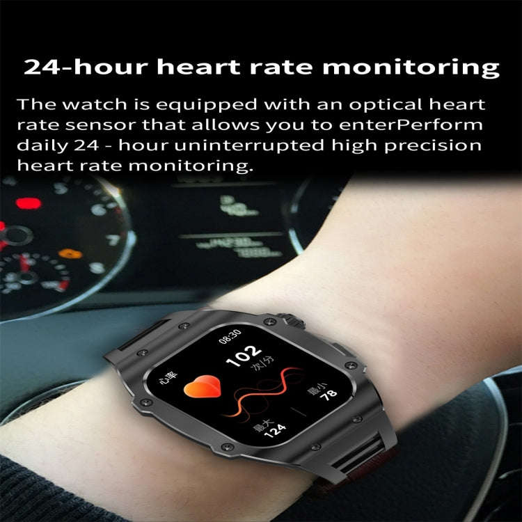 AK55 1.91 inch IP67 Waterproof Color Screen Smart Watch,Support Heart Rate / Blood Pressure / Blo...