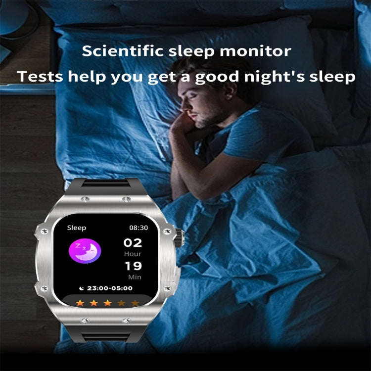 AK55 1.91 inch IP67 Waterproof Color Screen Smart Watch,Support Heart Rate / Blood Pressure / Blo...