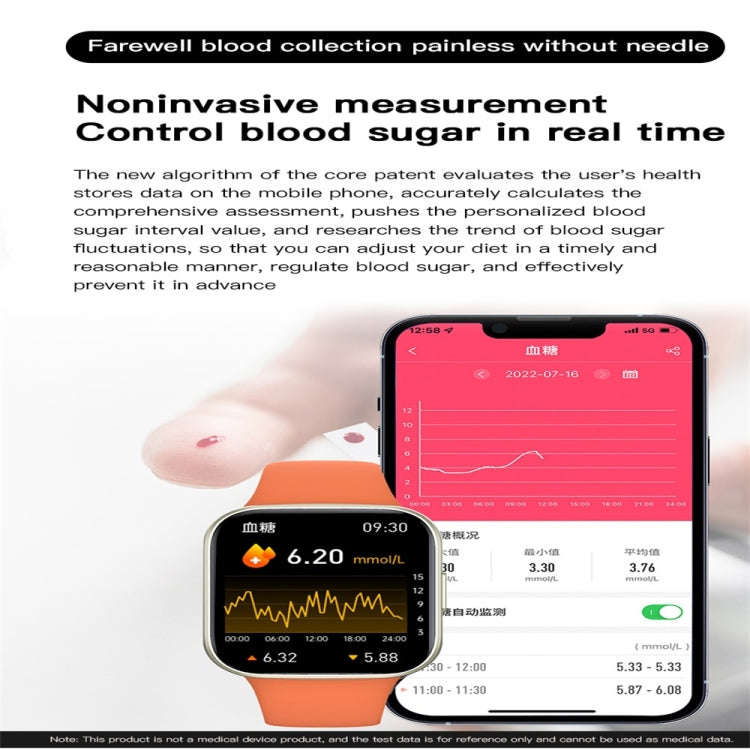 Y83 1.83 inch Color Screen Smart Watch,Support Heart Rate / Blood Pressure / Blood Oxygen / Blood...