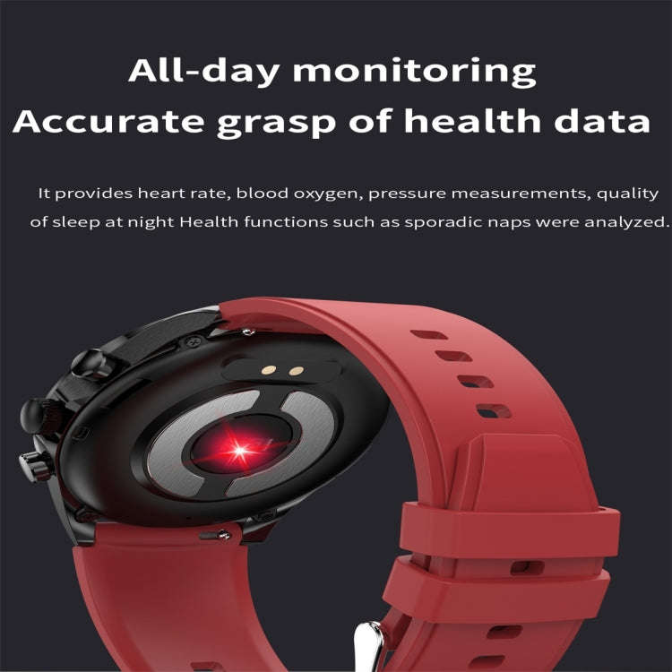 ET440 1.39 inch Color Screen Smart Silicone Strap Watch,Support Heart Rate / Blood Pressure / Blo...