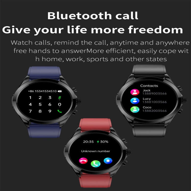 ET440 1.39 inch Color Screen Smart Silicone Strap Watch,Support Heart Rate / Blood Pressure / Blo...