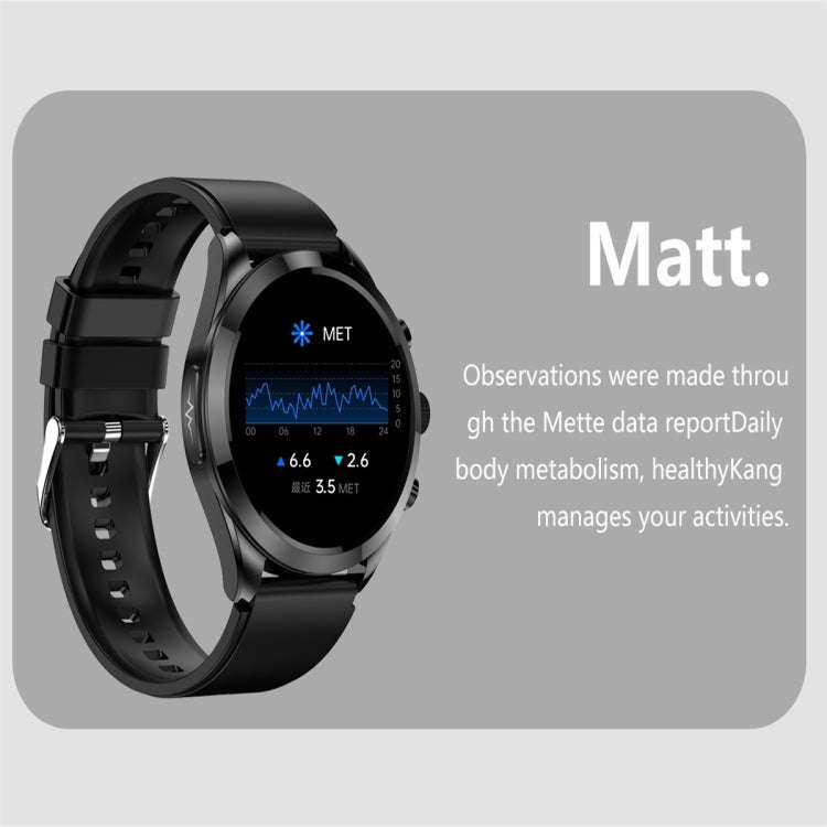 ET440 1.39 inch Color Screen Smart Silicone Strap Watch,Support Heart Rate / Blood Pressure / Blo...