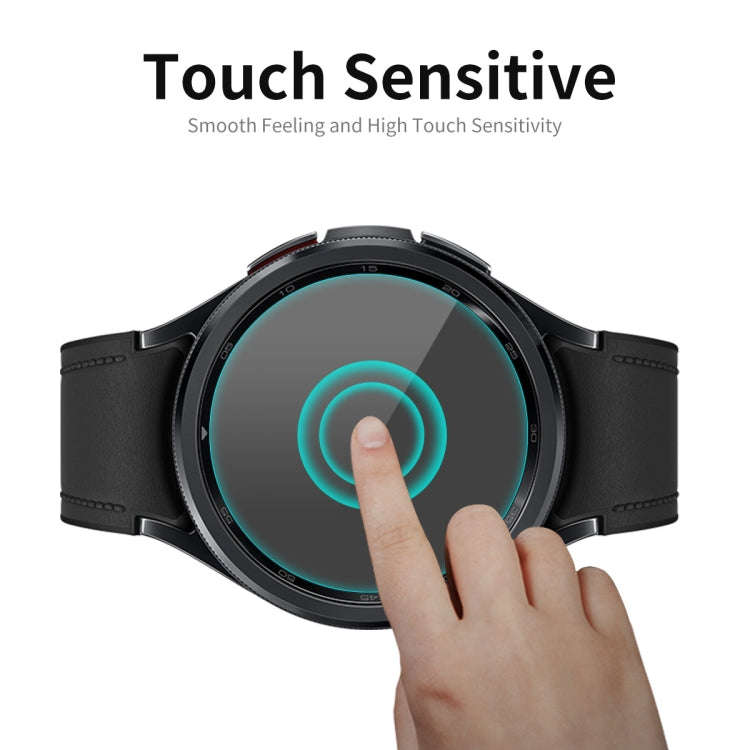For Samsung Galaxy Watch6 Classic 43mm 2pcs ENKAY 0.2mm 9H Tempered Glass Screen Protector Watch ...