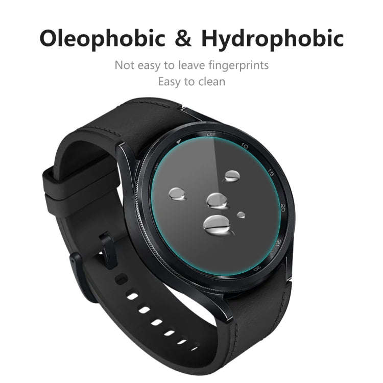 For Samsung Galaxy Watch6 Classic 43mm 2pcs ENKAY 0.2mm 9H Tempered Glass Screen Protector Watch ...