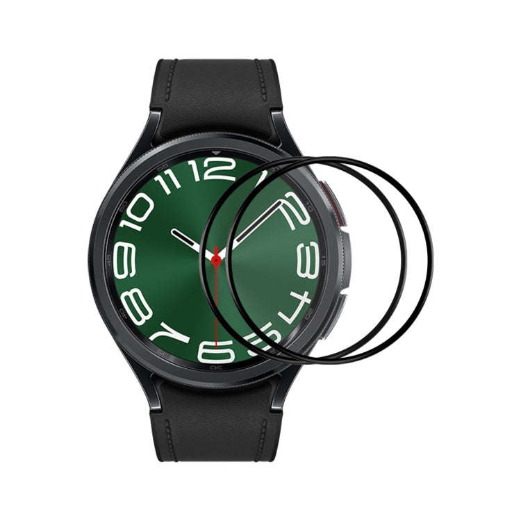 For Samsung Galaxy Watch6 Classic / Ultra 47mm 2pcs ENKAY 3D Full Coverage Soft PC Edge + PMMA HD...
