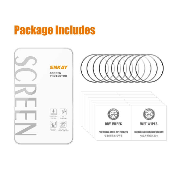 For Samsung Galaxy Watch6 / Watch7 40mm 10pcs ENKAY 3D Full Coverage Soft PC Edge + PMMA HD Scree...