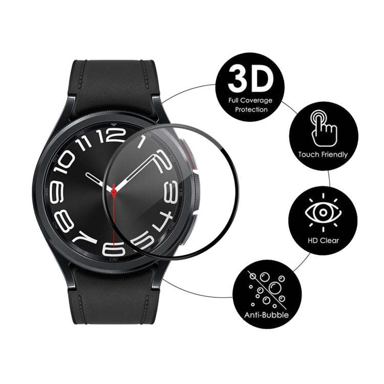 For Samsung Galaxy Watch6 Classic 43mm 10pcs ENKAY 3D Full Coverage Soft PC Edge + PMMA HD Screen...