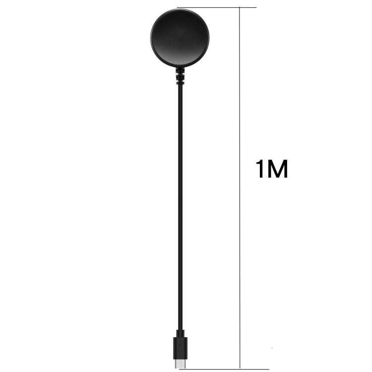 For Samsung Galaxy Watch Ultra 47mm USB-C / Type-C Interface Magnetic Watch Charger(Black)