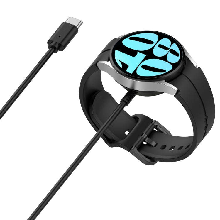 For Samsung Galaxy Watch Ultra 47mm USB-C / Type-C Interface Magnetic Watch Charger(Black)