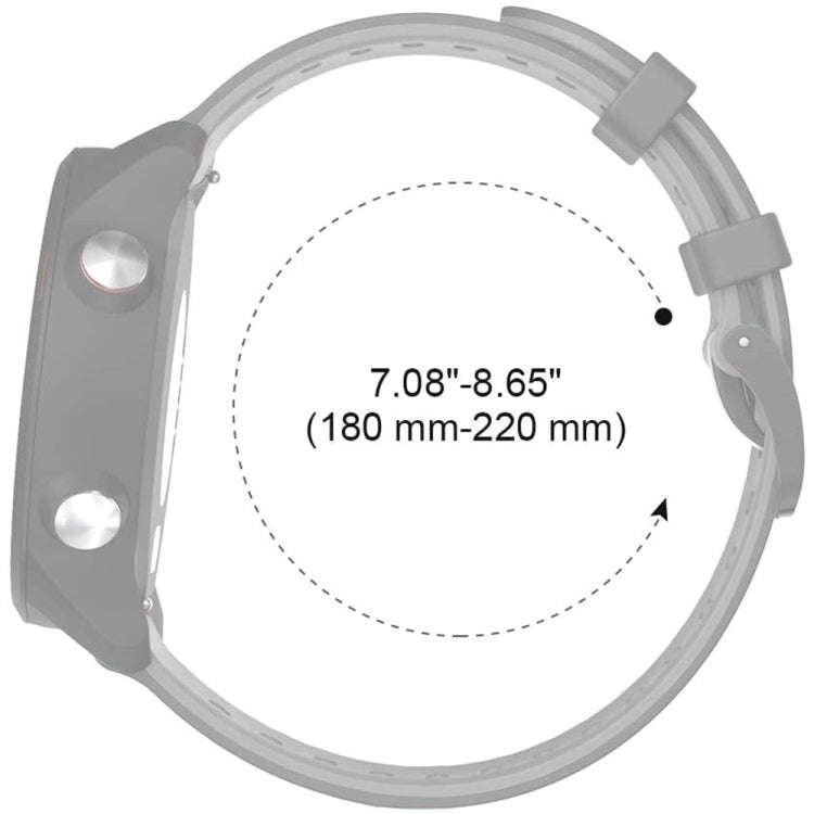 For Samsung Galaxy watch 5 Golf Edition 20mm Two-color Silicone Watch Band(Red + Black)