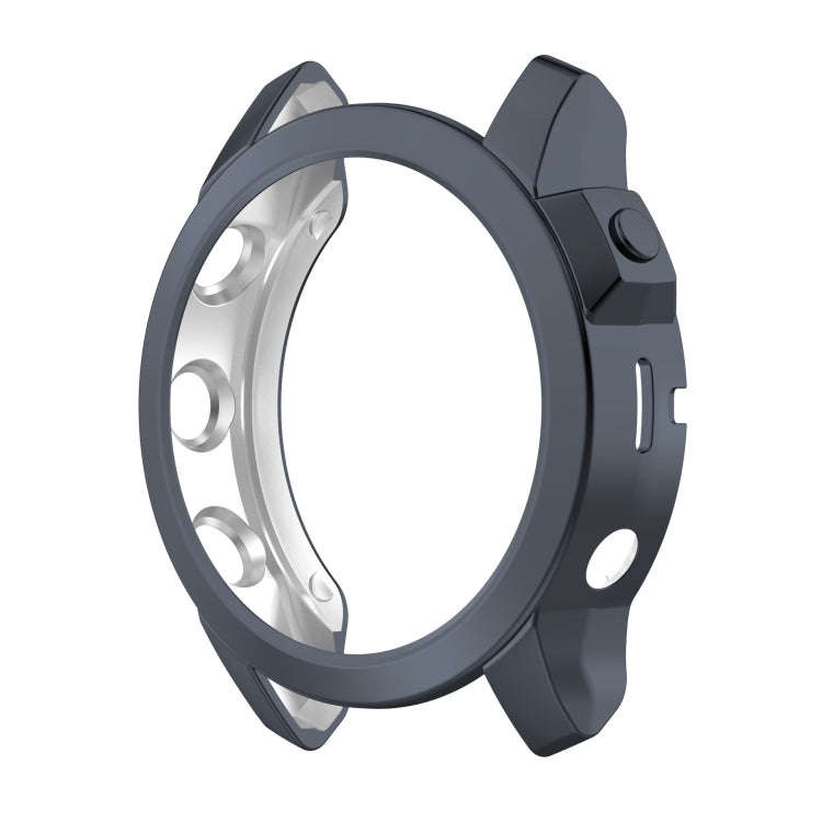 For Garmin Fenix 7 Pro Half Package Electroplated TPU Watch Protective Case(Grey)
