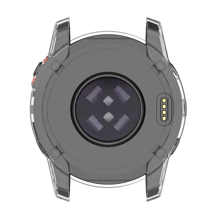 For Garmin Fenix 7S Pro Half-Package TPU Watch Protective Case(Transparent Blue)