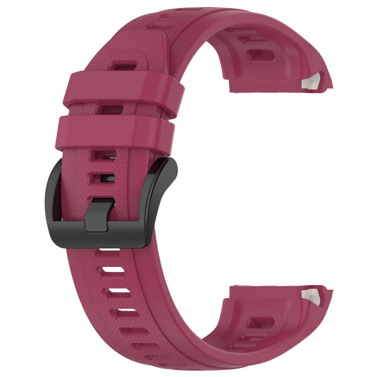 For Garmin Approach S70 42mm 20mm Sports Silicone Watch Band(Wine Red)