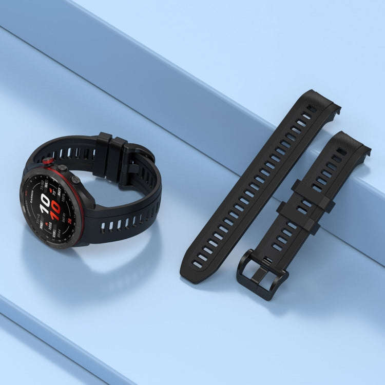 For Garmin Approach S70 42mm 20mm Sports Silicone Watch Band(Wine Red)