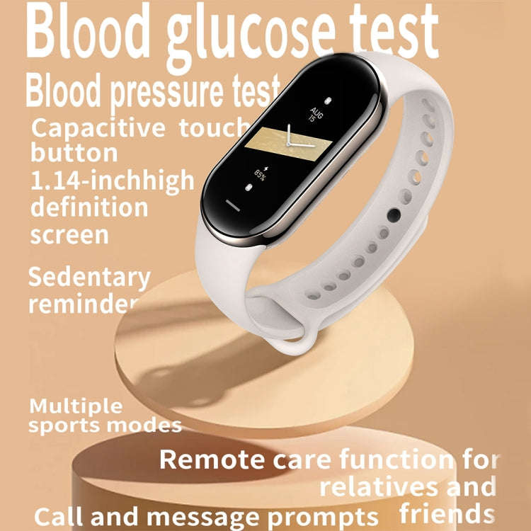 M8 1.14 inch IP68 Waterproof Color Screen Smart Watch,Support  Heart Rate / Blood Pressure / Bloo...