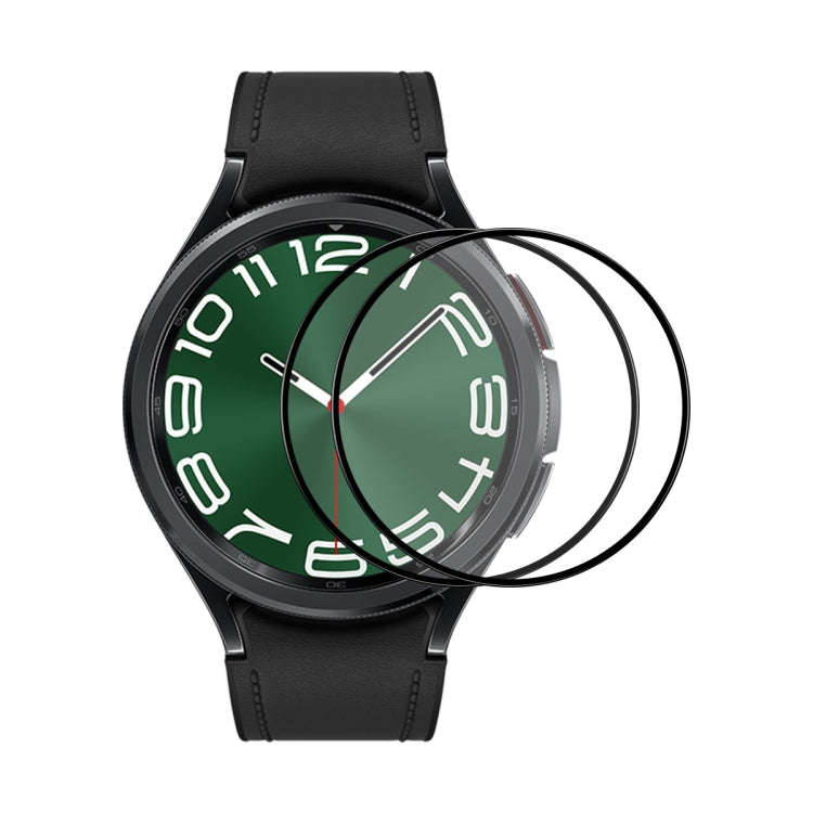 For Samsung Galaxy Watch6 Classic / Ultra 47mm 2pcs ENKAY Silk Print Full Glue Coverage High Alum...
