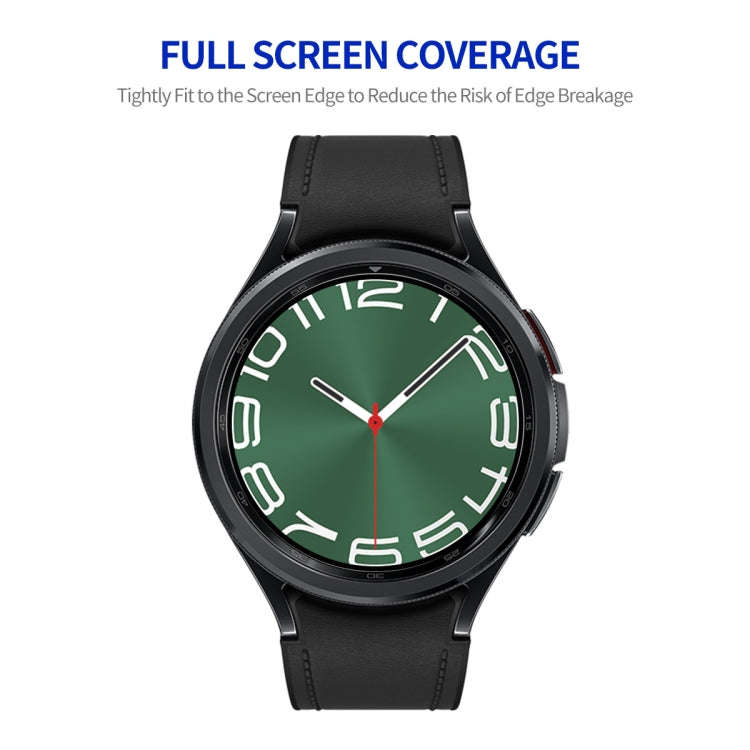 For Samsung Galaxy Watch6 Classic / Ultra 47mm 2pcs ENKAY Silk Print Full Glue Coverage High Alum...