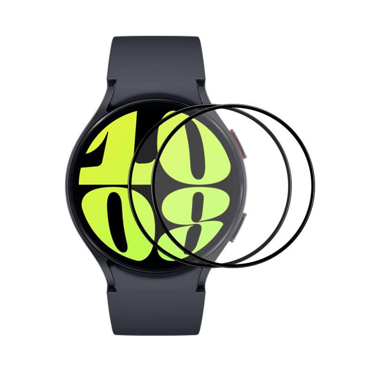 For Samsung Galaxy Watch6 / Watch7 44mm 2pcs ENKAY Silk Print Full Glue Coverage High Aluminum-si...
