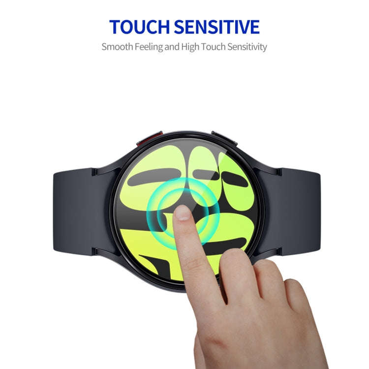 For Samsung Galaxy Watch6 / Watch7 44mm 2pcs ENKAY Silk Print Full Glue Coverage High Aluminum-si...